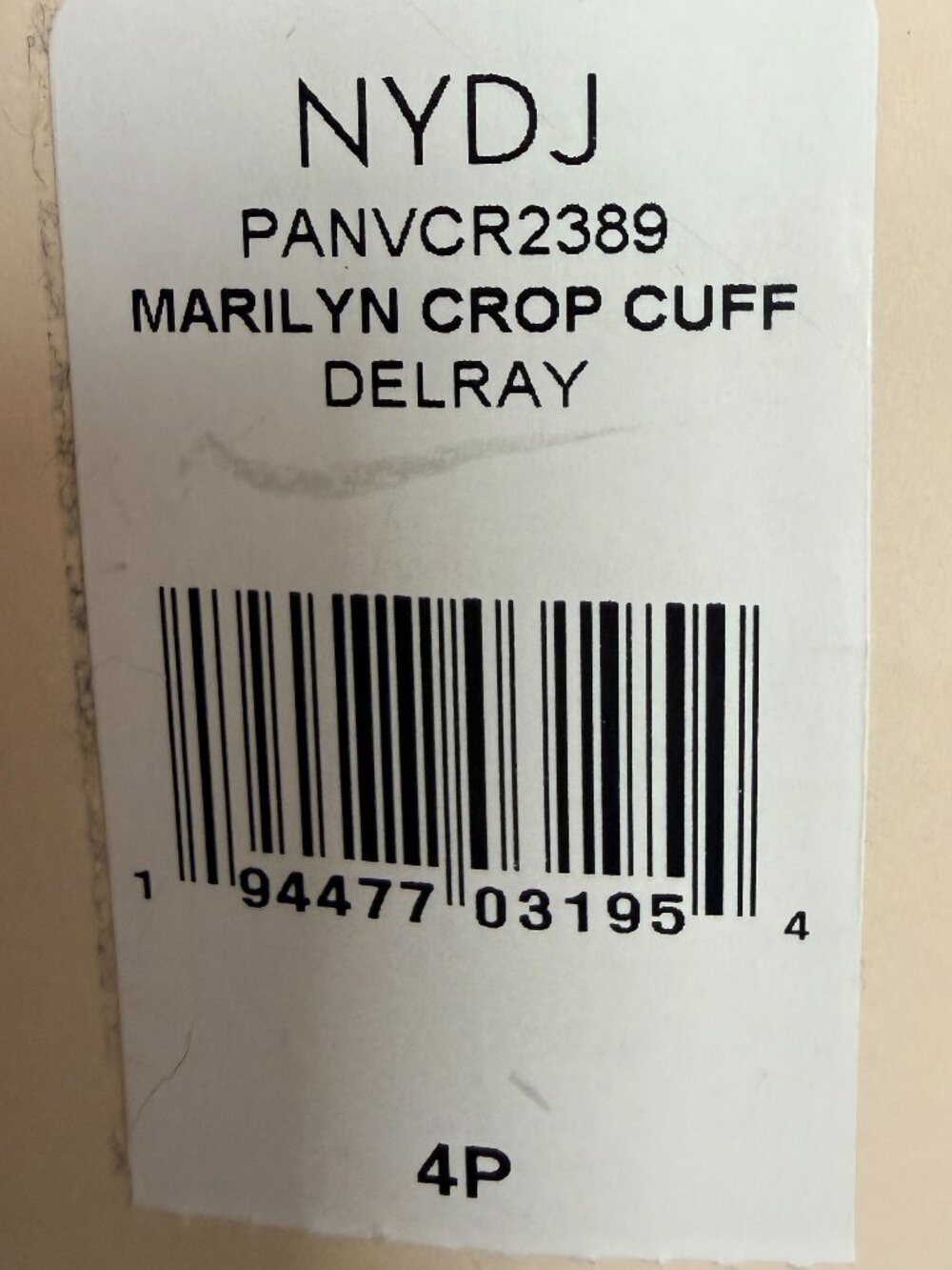 NYDJ Women's NWT Marilyn Straight Crop Cuff Jeans in "Delray" | Size 4 Petite - Picture 8 of 13